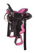 8" Seat Kids Western Synthetic Horse Riding Saddle C515968