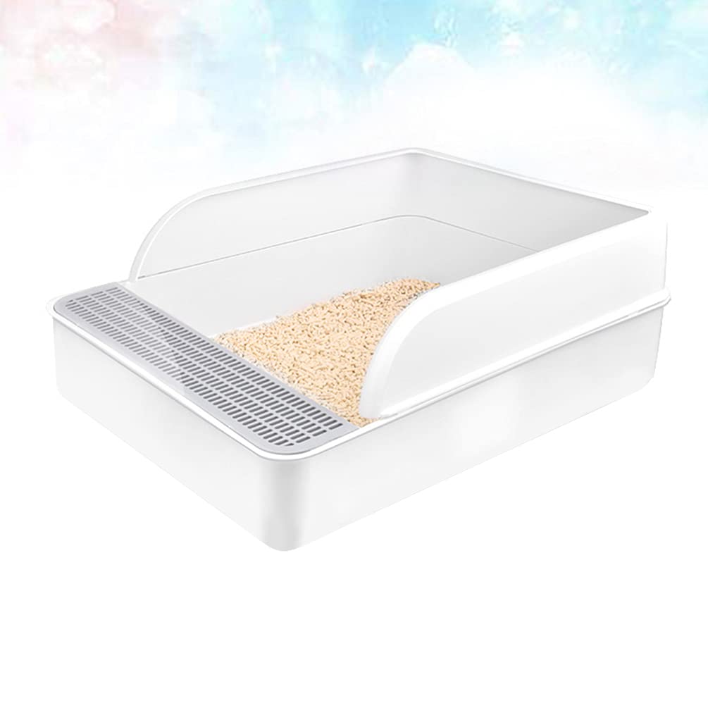 Plastic Half Covered Cat Litter Box H267762