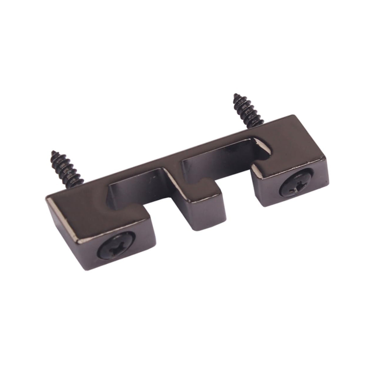 Black Metal Bass Guitar String Retainer F97402