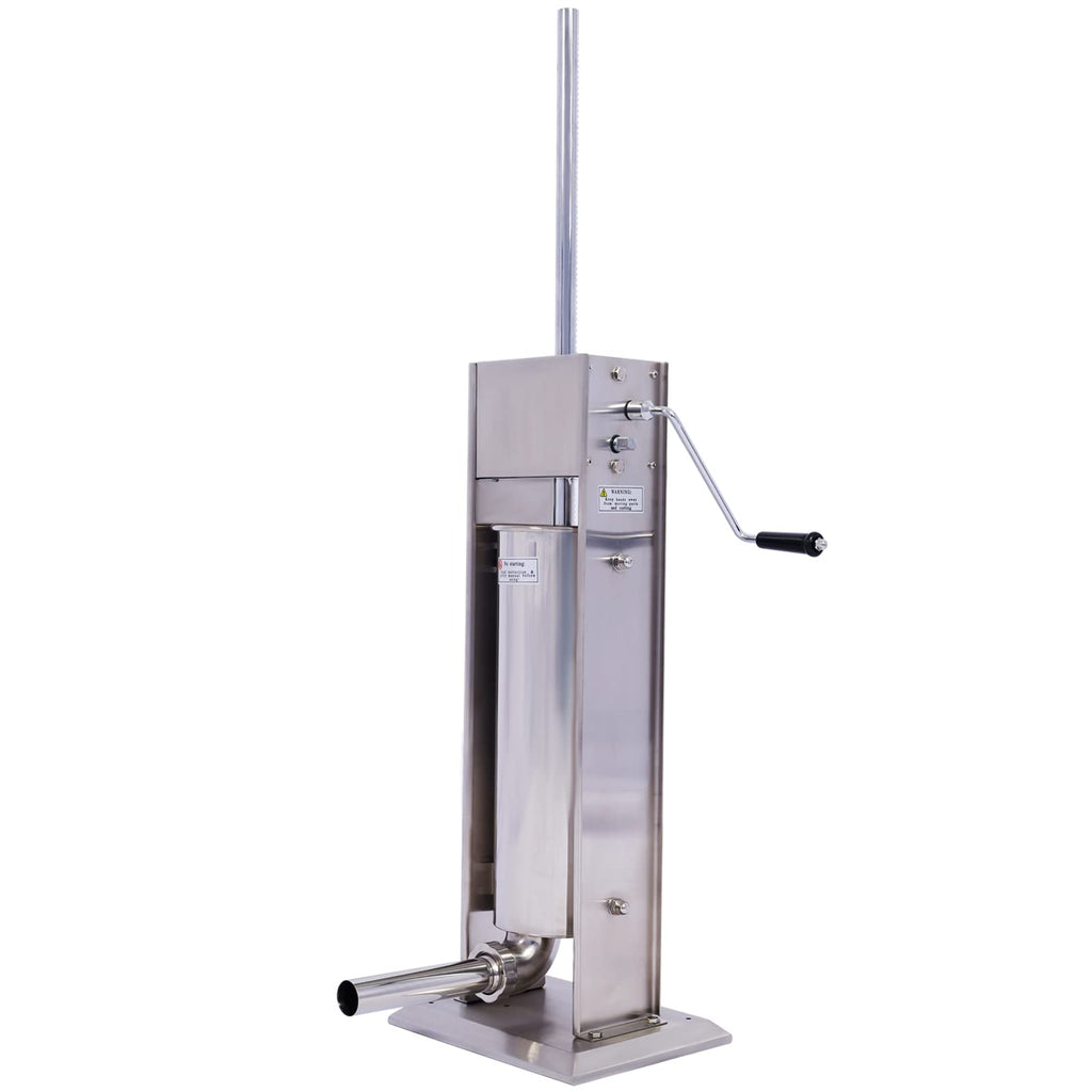 Stainless Steel Sausage Stuffer 15LB 7L with 4 Nozzles W546193