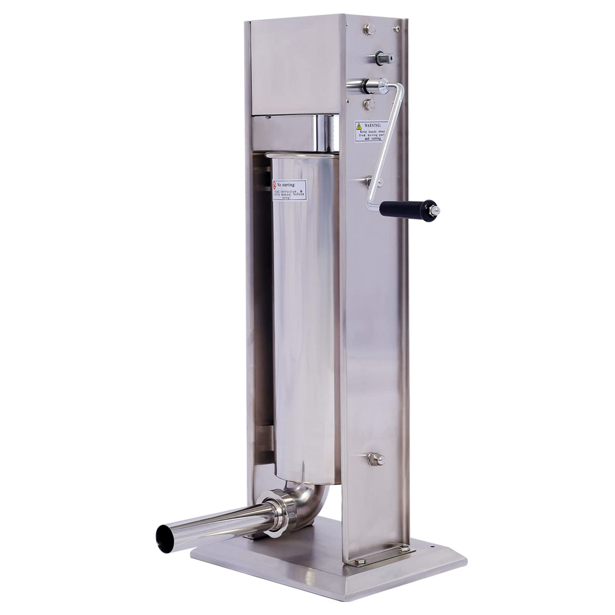 Stainless Steel Sausage Stuffer 15LB 7L with 4 Nozzles W546193