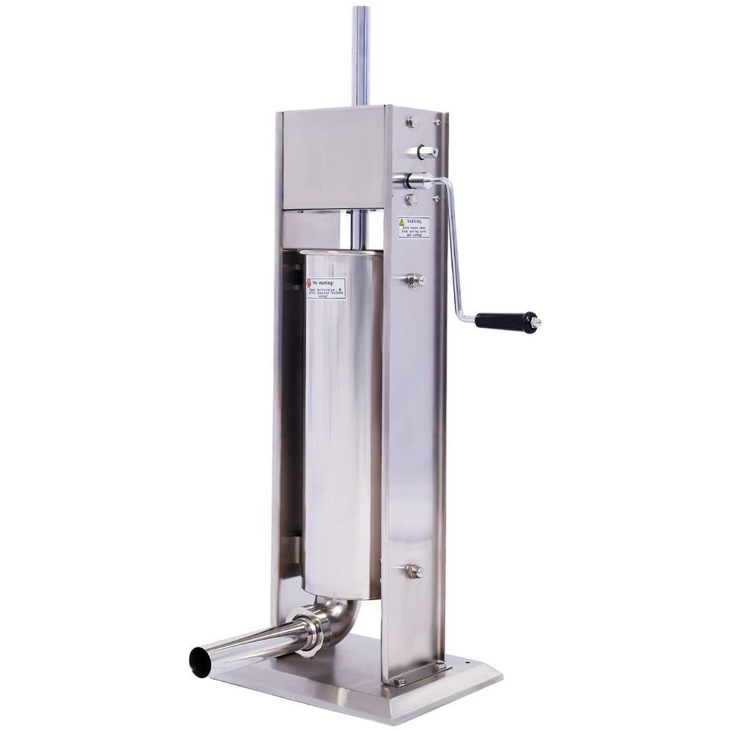 Stainless Steel Sausage Stuffer 15LB 7L with 4 Nozzles W546193