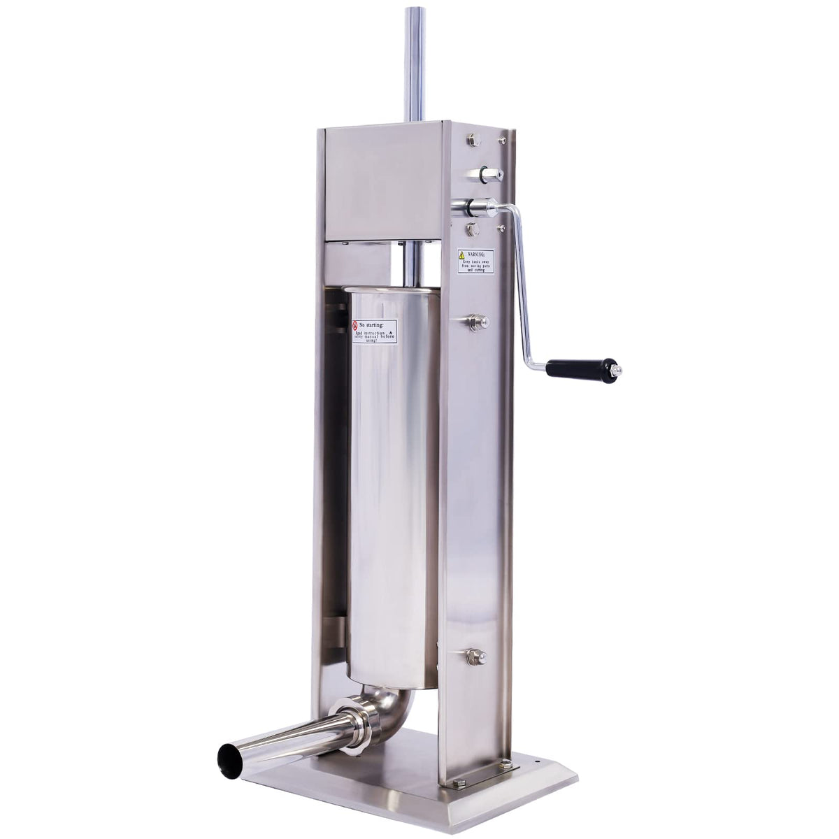 Stainless Steel Sausage Stuffer 15LB 7L with 4 Nozzles W546193