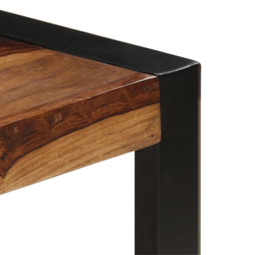 Black Coffee Table 47.2"x23.6"x15.7" Solid Sheesham Wood D885482