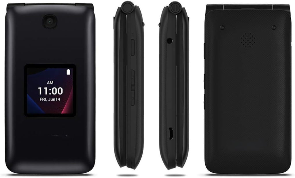 4G LTE Flip Phone Black E973597