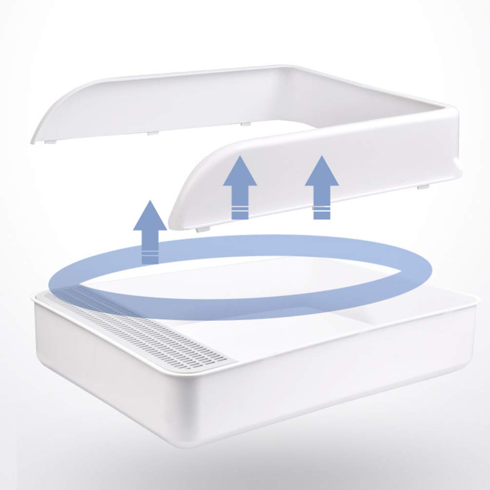 Plastic Half Covered Cat Litter Box H267762