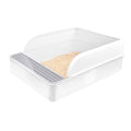 Plastic Half Covered Cat Litter Box H267762