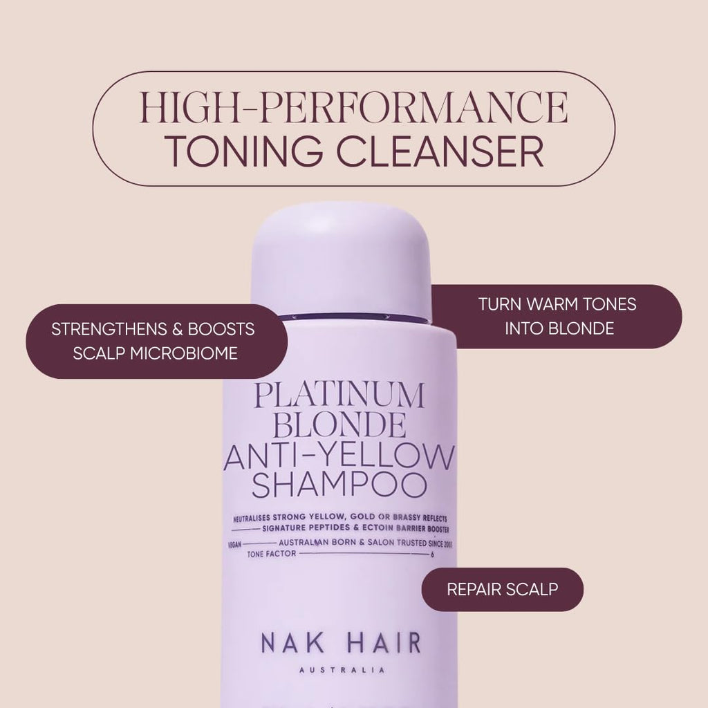 Blonde Shampoo, Conditioner & Toning Foam Set T6056