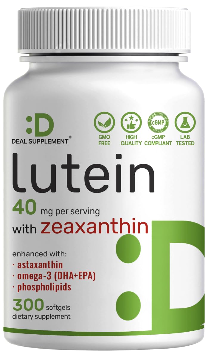 Lutein and Zeaxanthin 40mg 300 Softgels W223658