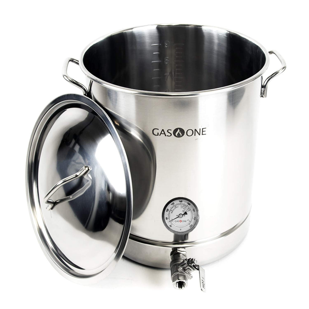 10 Gallon Stainless Steel Brew Kettle Pot 4 PC Set Z2003