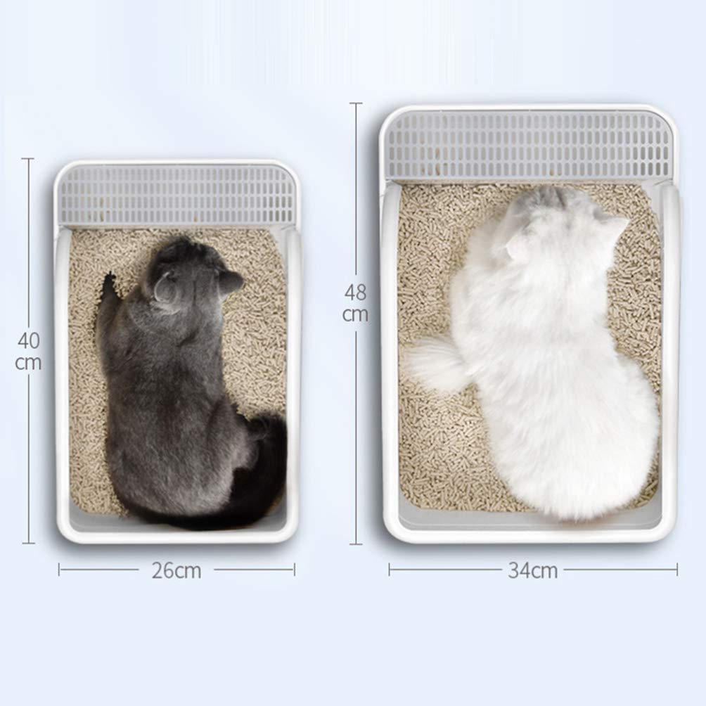Plastic Half Covered Cat Litter Box H267762