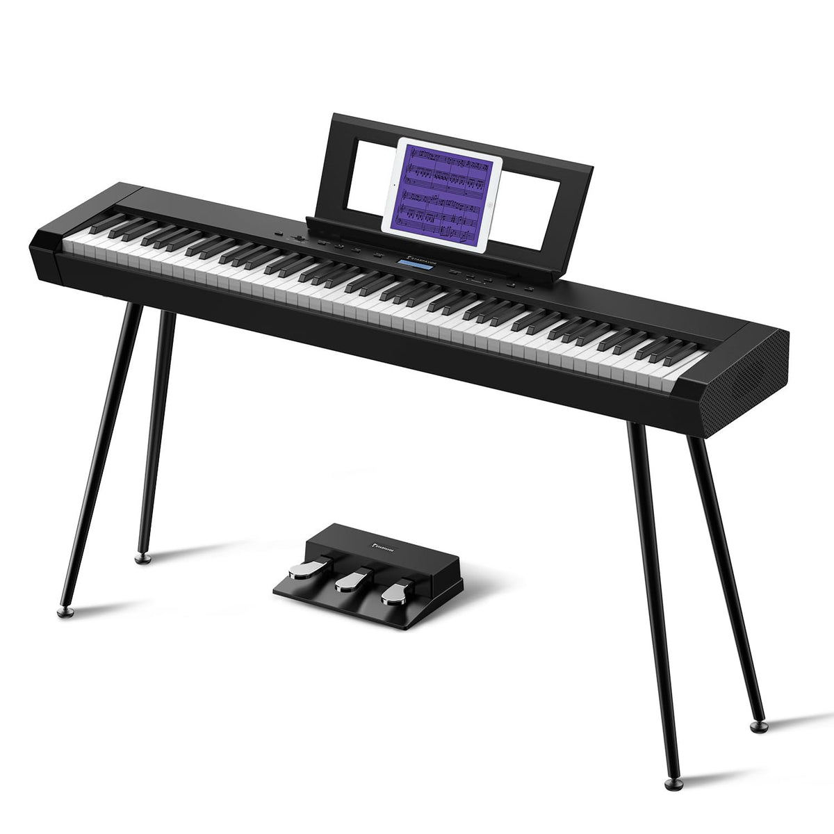 88 Key Full-Weighted Digital Piano and 18 Pcs Interlocking Floor Mats N987