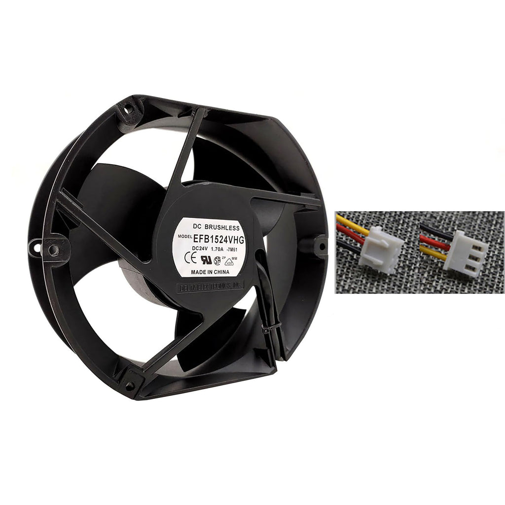 24V 172mm Cooling Fan 3Pin 3Wire Dual Ball N629
