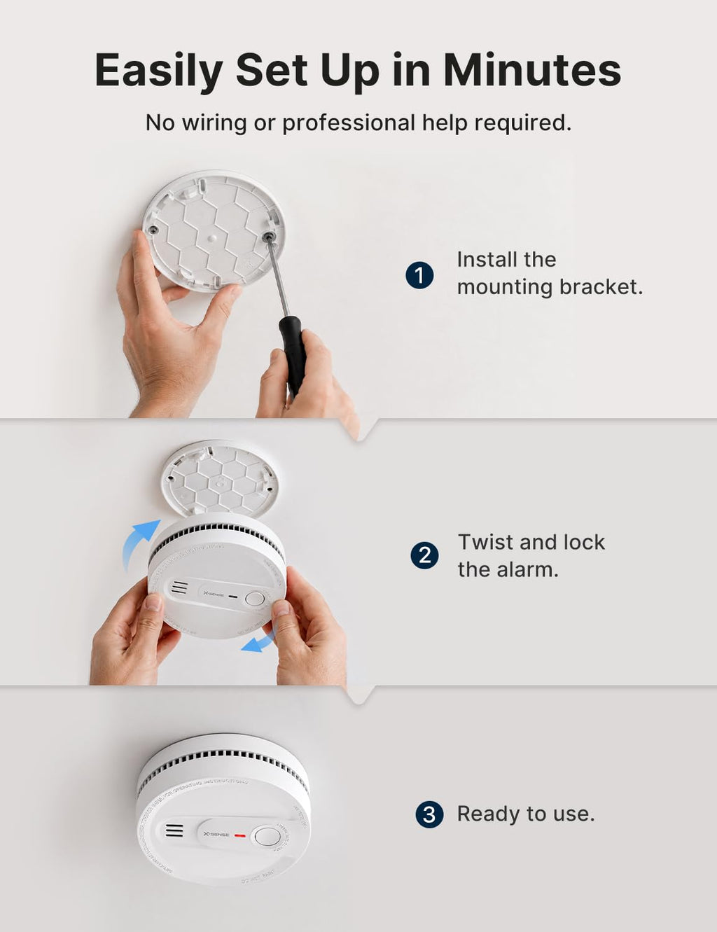 Smoke Detector 10-Year Battery 3-Pack G42109