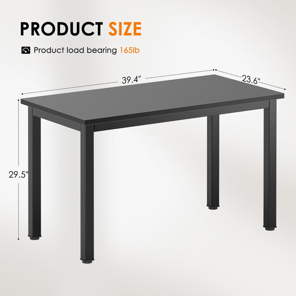 39 inches Black Computer Desk Z8527