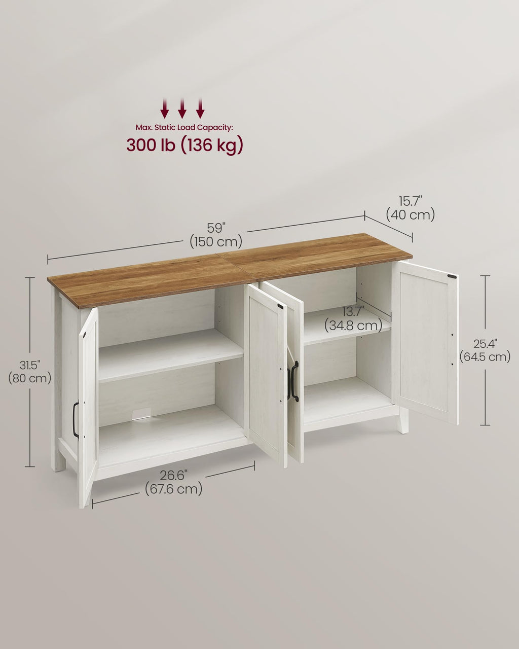 Buffet Cabinet with Adjustable Shelf Y5895