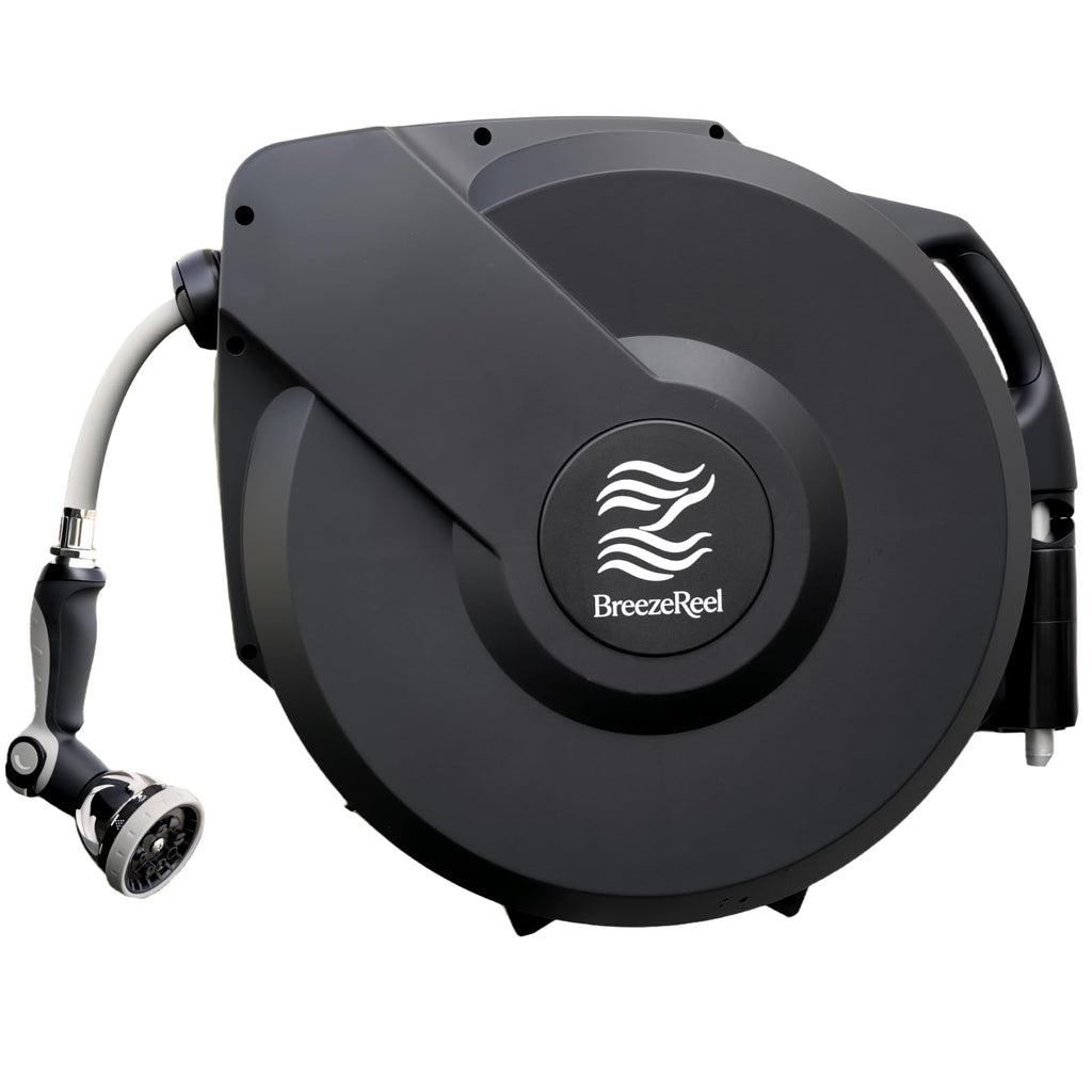 Retractable Garden Hose Reel, 5/8 in x 100ft, Auto Rewind Q4529