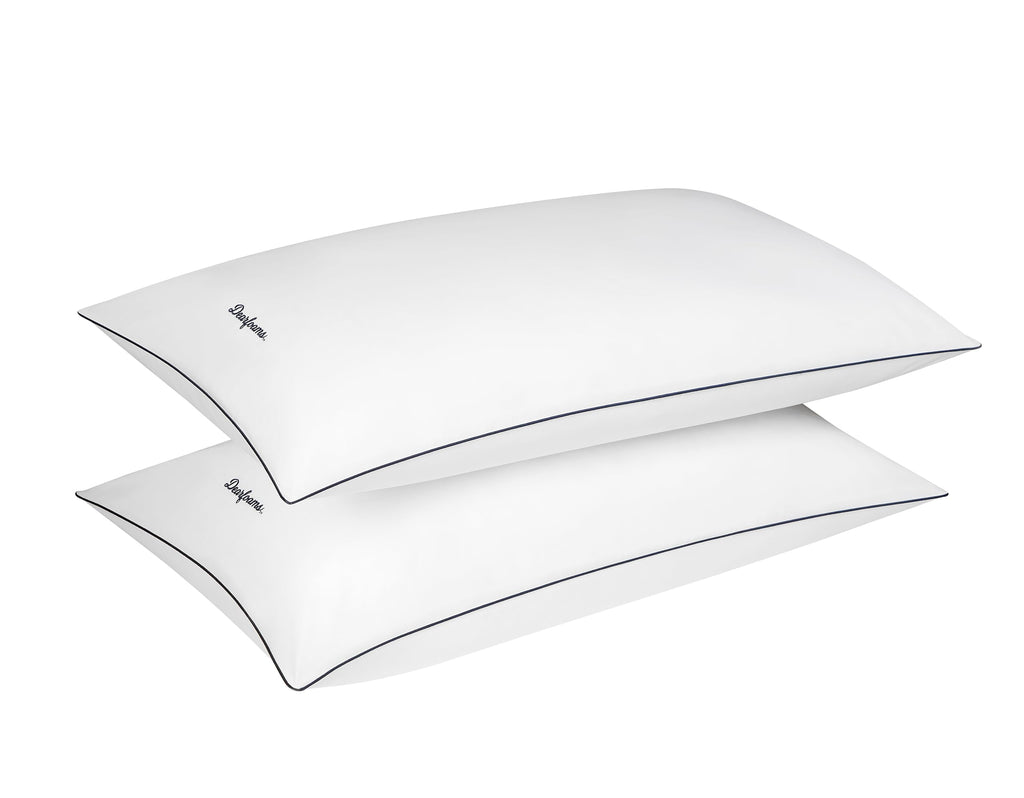 Set of 2 King Size Cotton Down Alternative Bed Pillows I31500