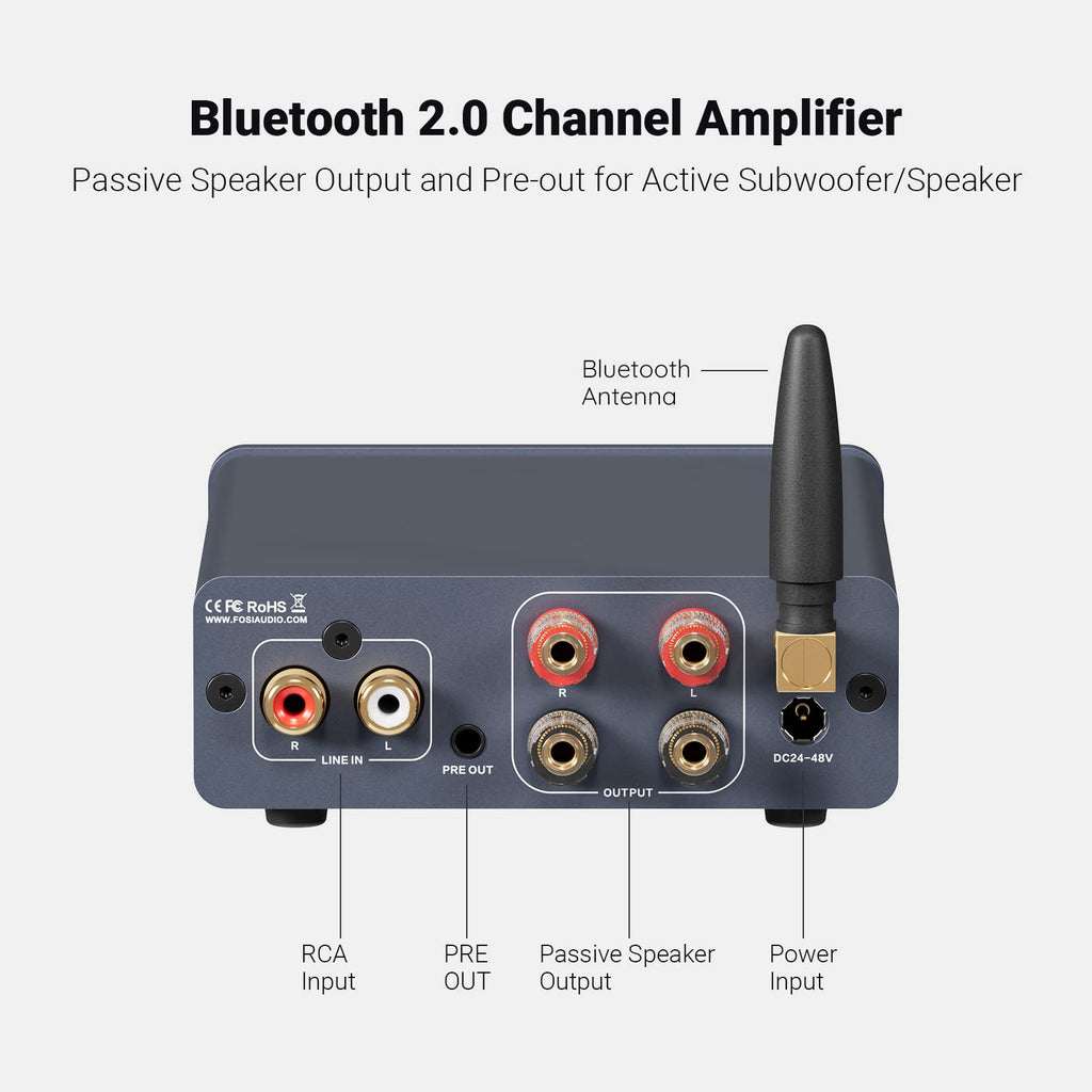 Bluetooth 5.0 300W x2 2 Channel Class D Amplifier M42038