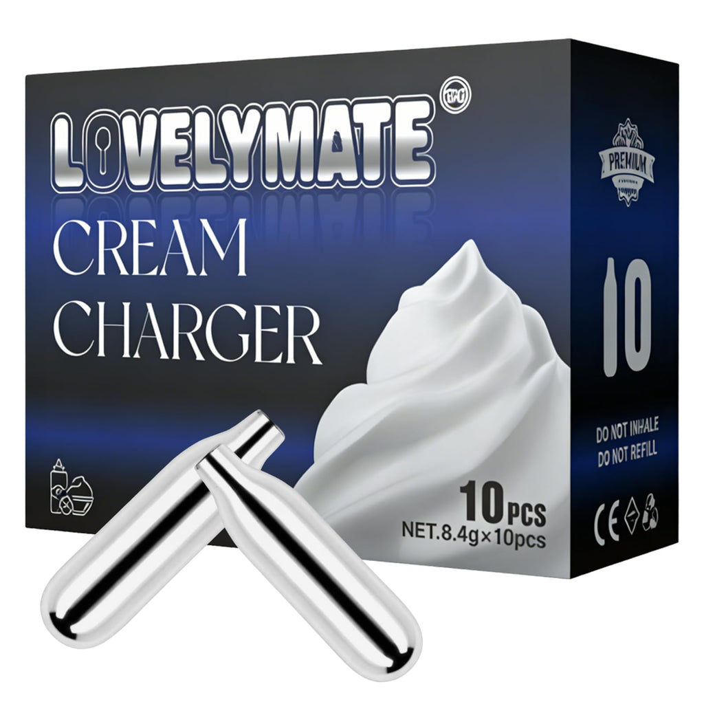8g Whipped Cream Charger 10 Pack Stainless Steel J73407