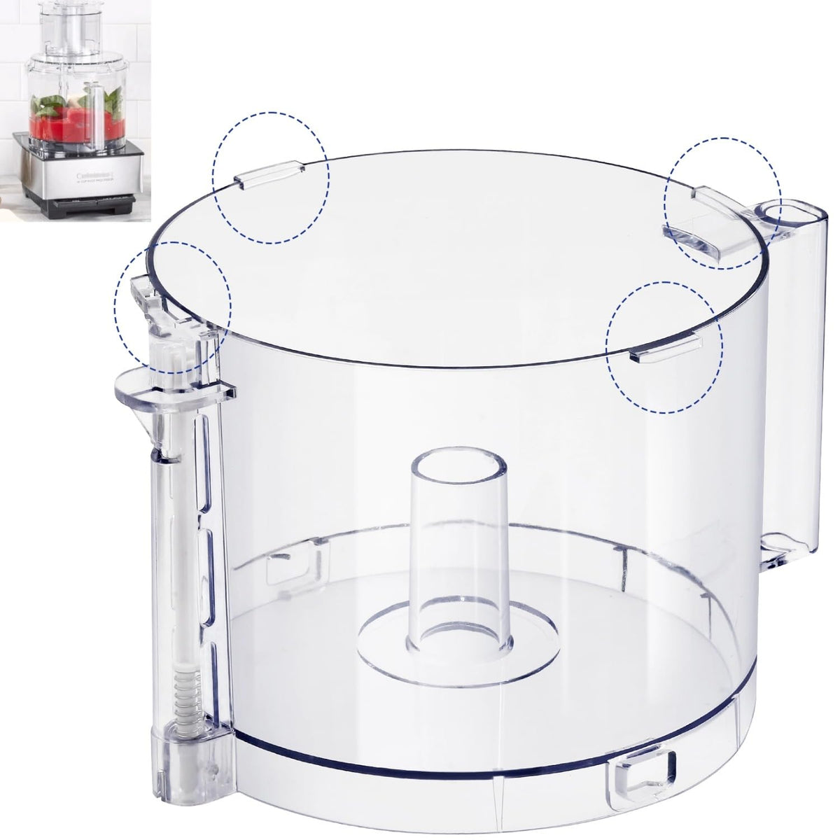 14-Cup Food Processor Work Bowl Replacement with Handle M402