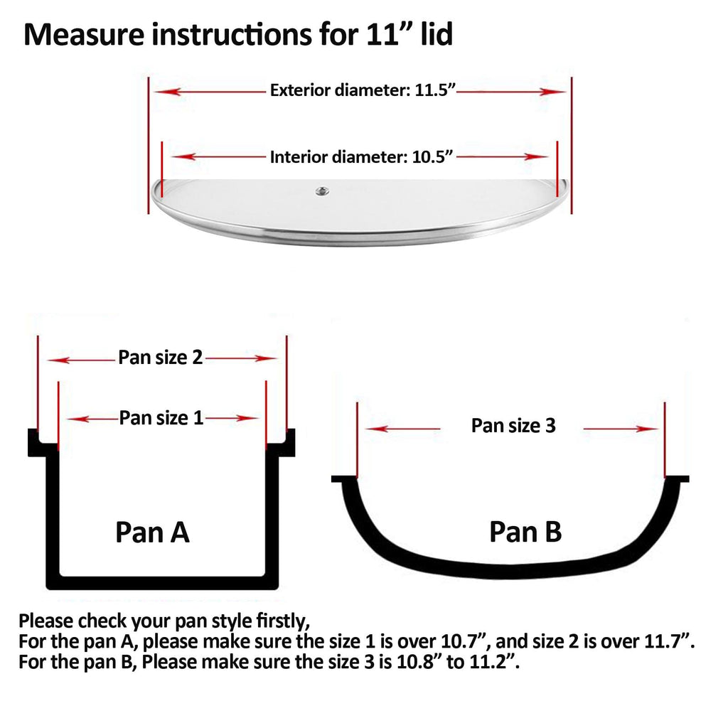 Tempered Glass Lid for 11 inches Cookware O41071