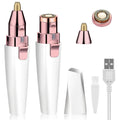 Facial Hair Remover 2-in-1 Rechargeable Epilator White I188185