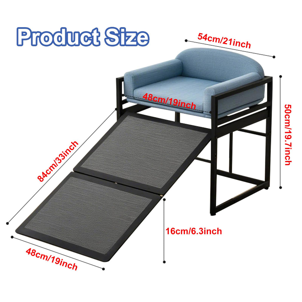 Extra Wide Non Slip Dog Stairs with Wheels V7738