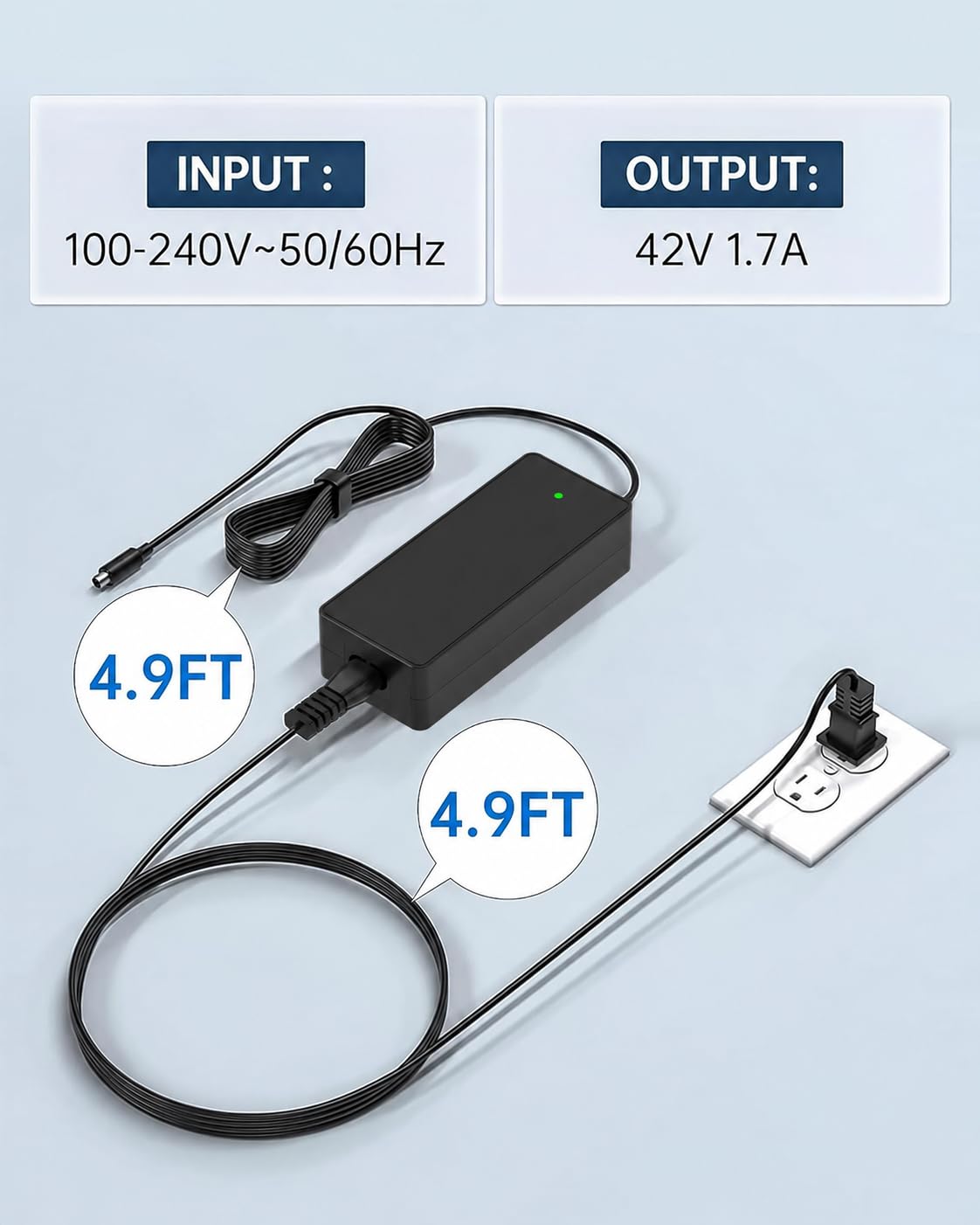 42V 1.7A Charger for Electric Scooter E4140