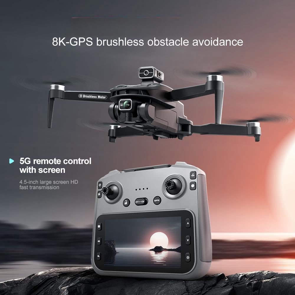 4K Camera GPS Drone with 4.5" LCD Controller V11930