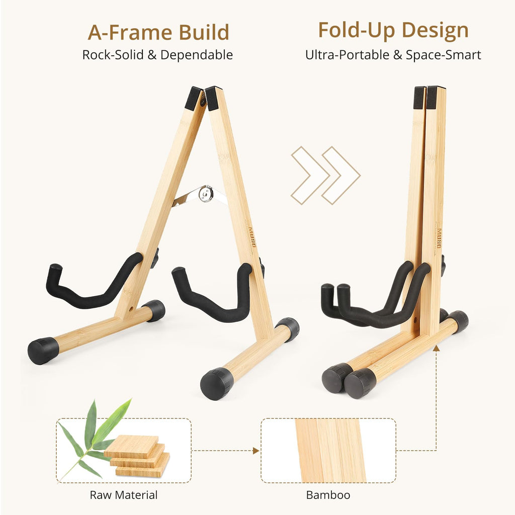 Foldable Wood Guitar Stand Z6088
