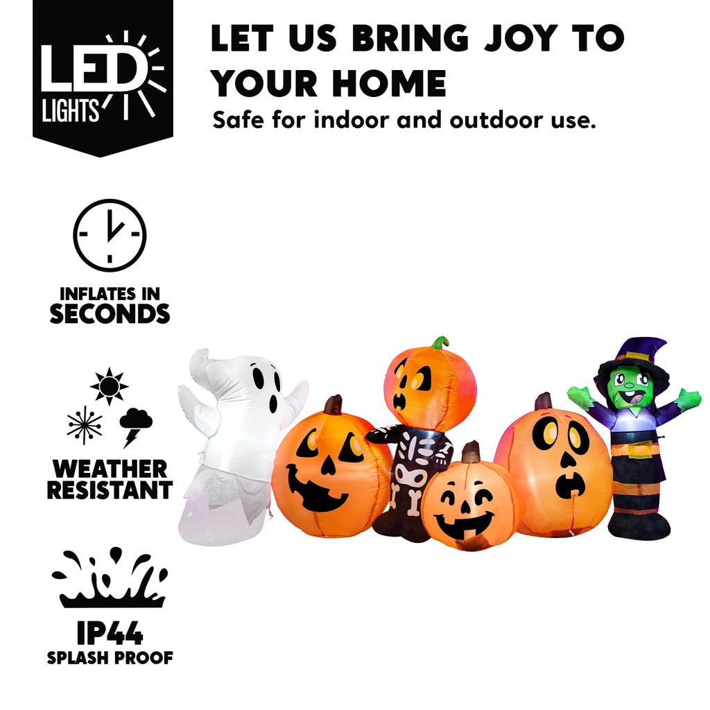 8 ft Inflatable Halloween Decoration with LEDs F460