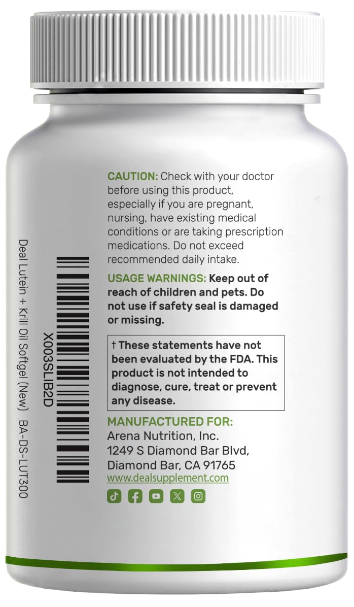 Lutein and Zeaxanthin 40mg 300 Softgels W223658