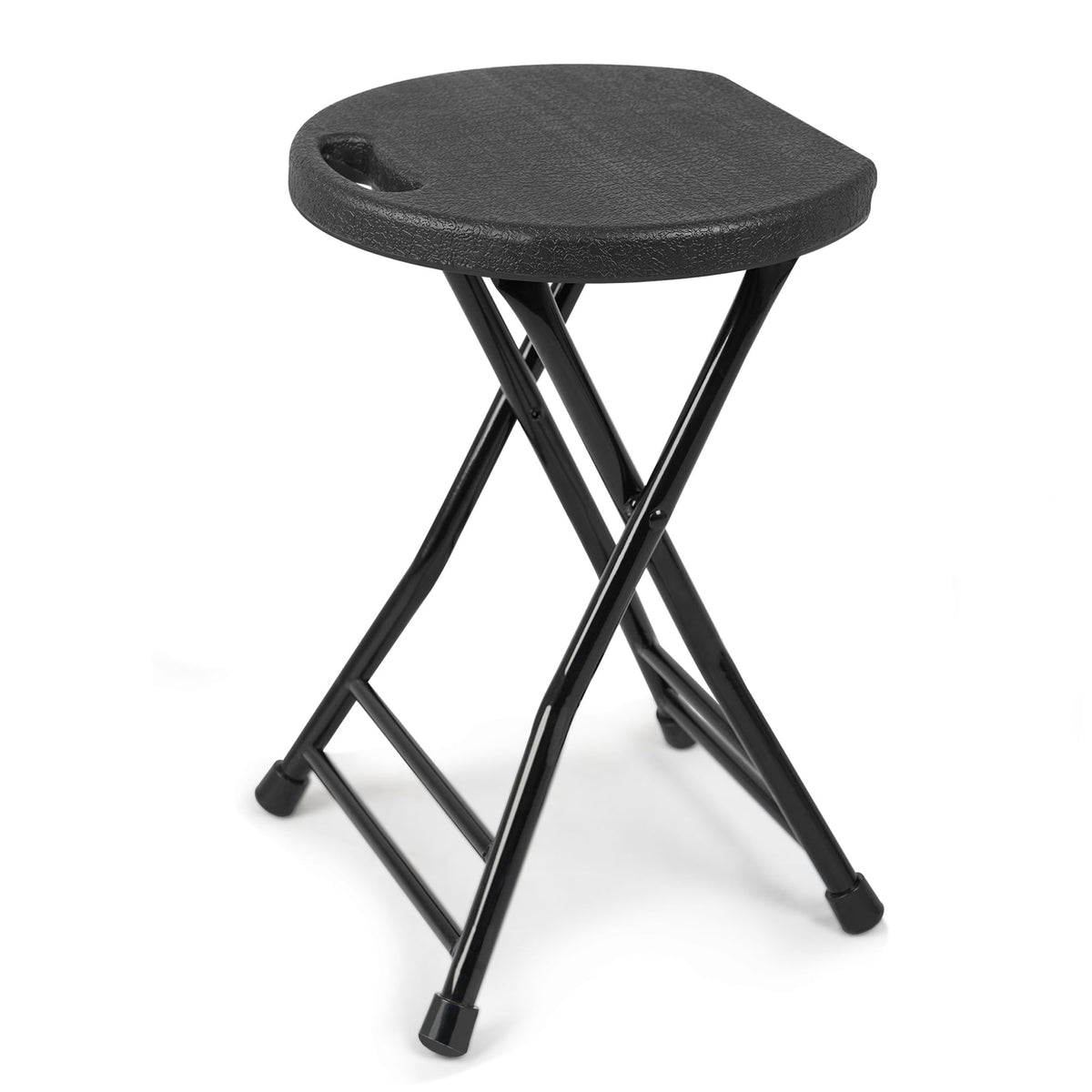Folding Stool with Handle and Non-Slip Feet X634