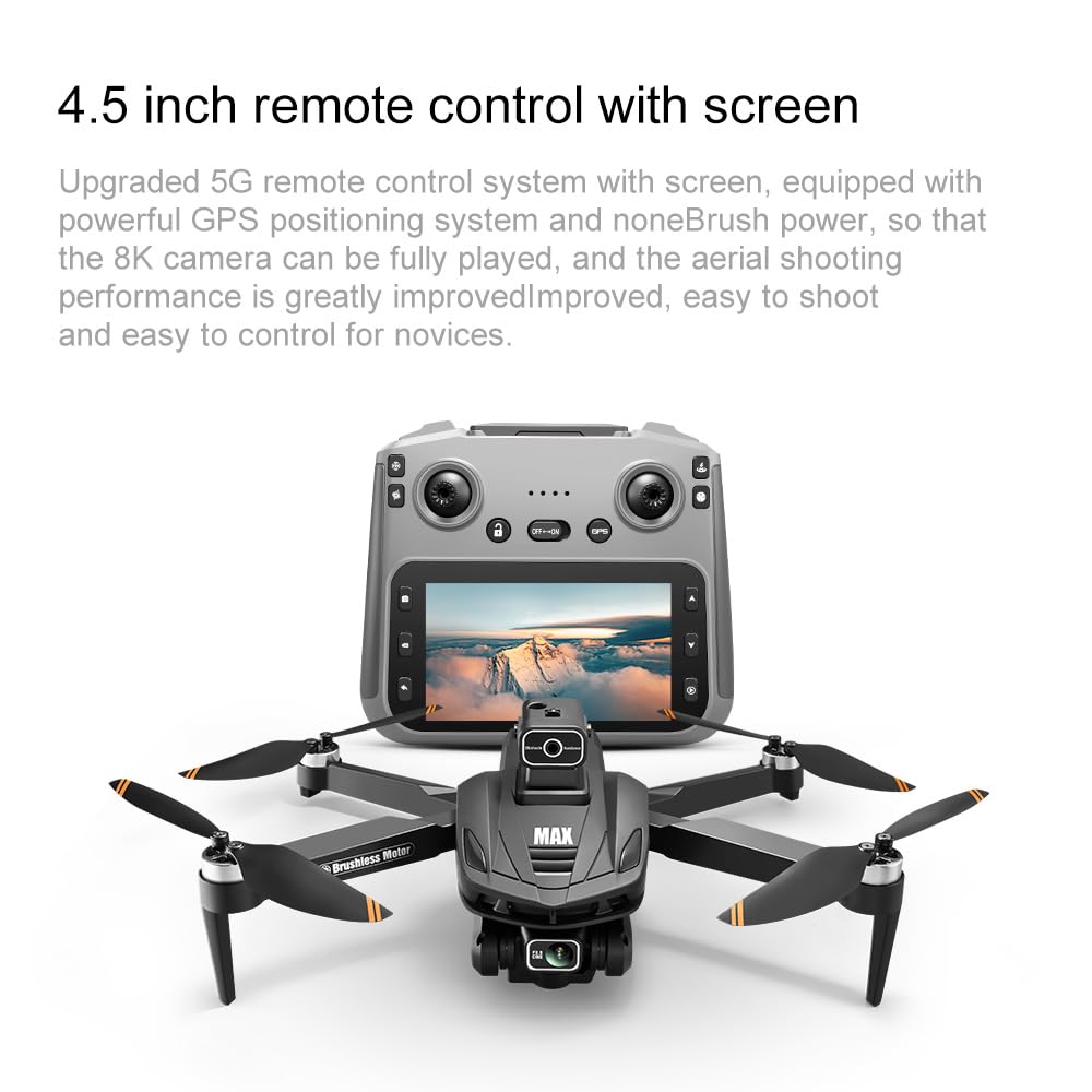 4K Camera GPS Drone with 4.5" LCD Controller V11930