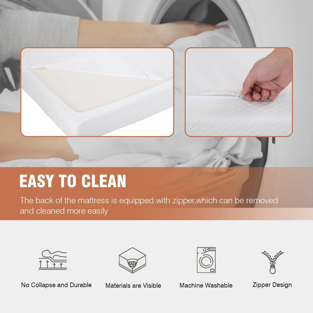 5 inch Memory Foam Twin Mattress with Washable Cover H851015