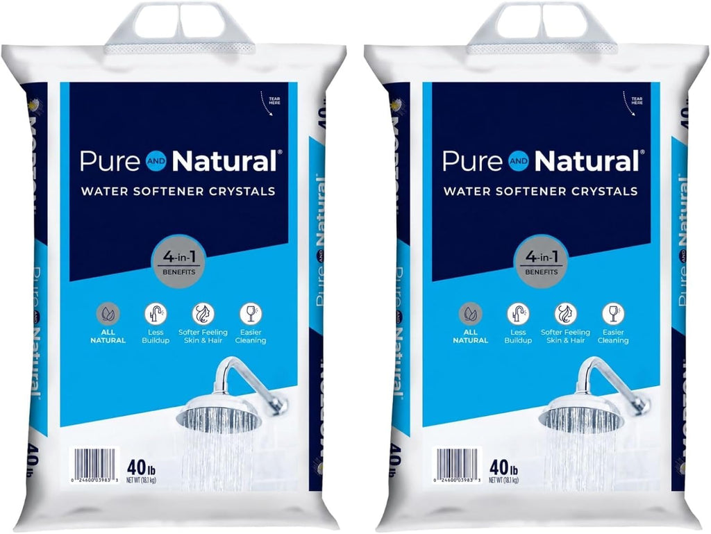40 lb Pure Natural Salt Crystals Pack of 2 R621481