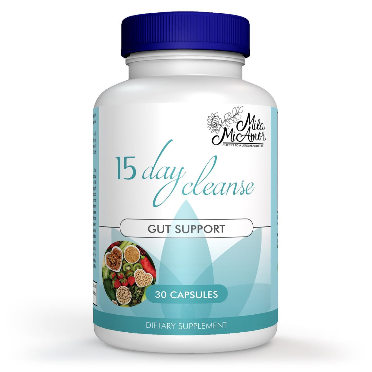 15 Day Gut and Colon Cleanse with Senna, Cascara Sagrada & Psyllium Husk 30 Capsules Q711185
