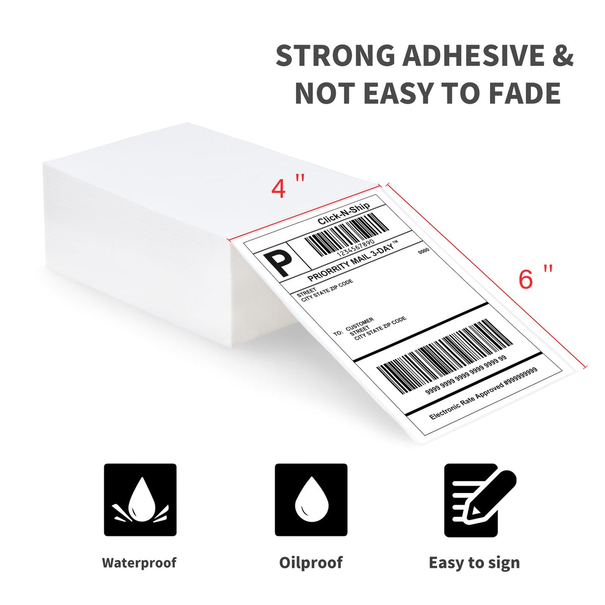 4x6 Thermal Shipping Labels H2379