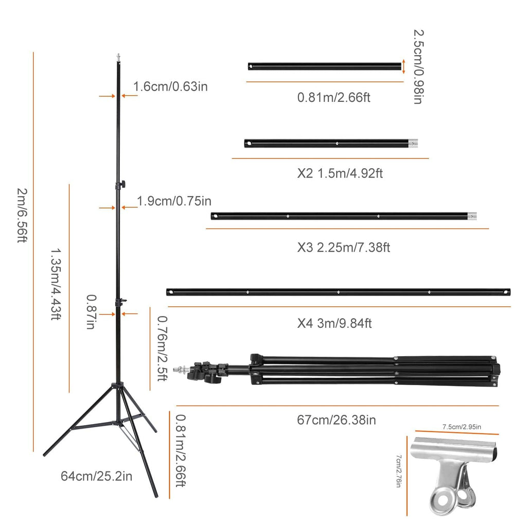 10Ft Wide Backdrop Stand Kit L211564