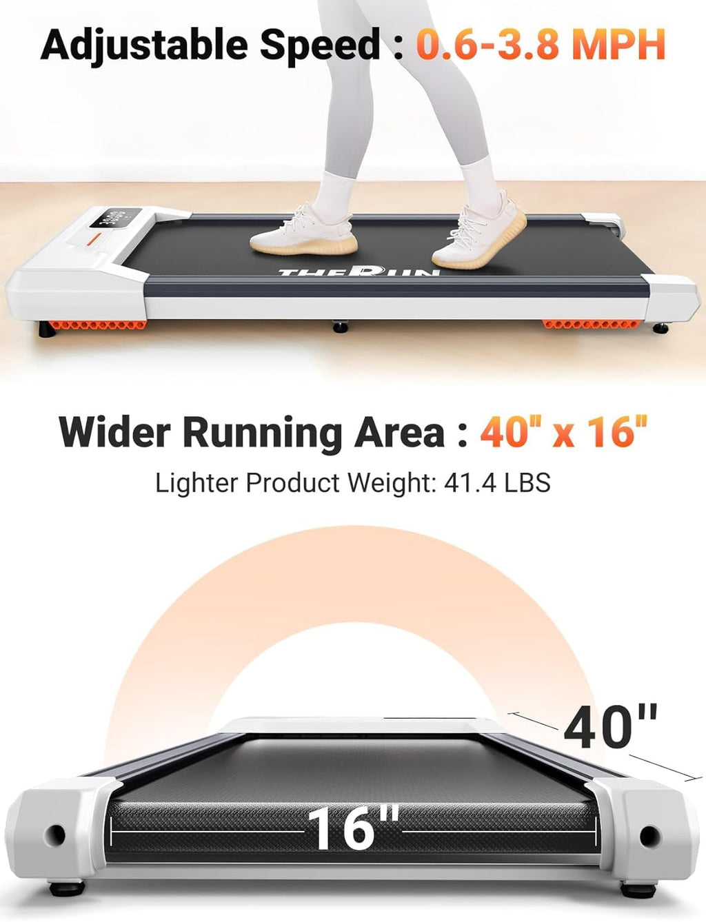 Portable Walking Pad Treadmill Y333846