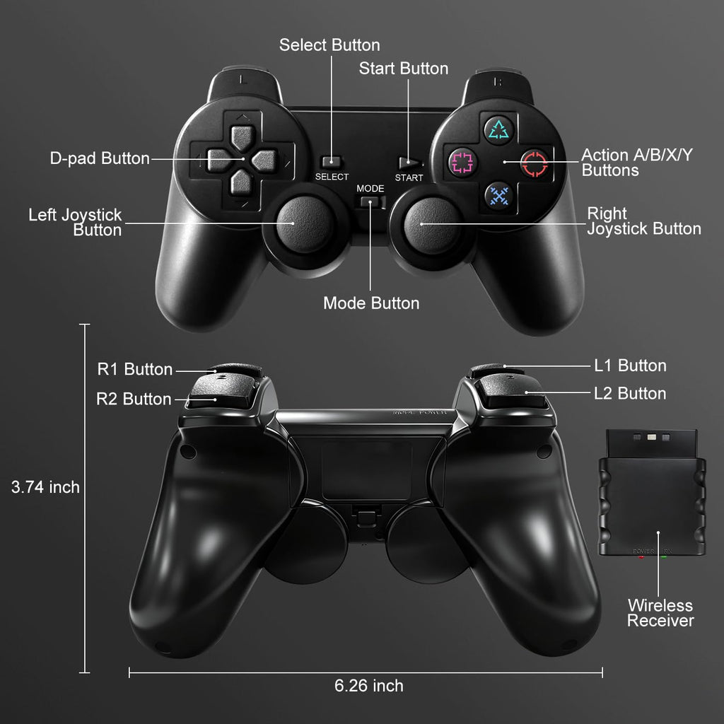 2 Pack 2.4GHz Wireless Controller J116