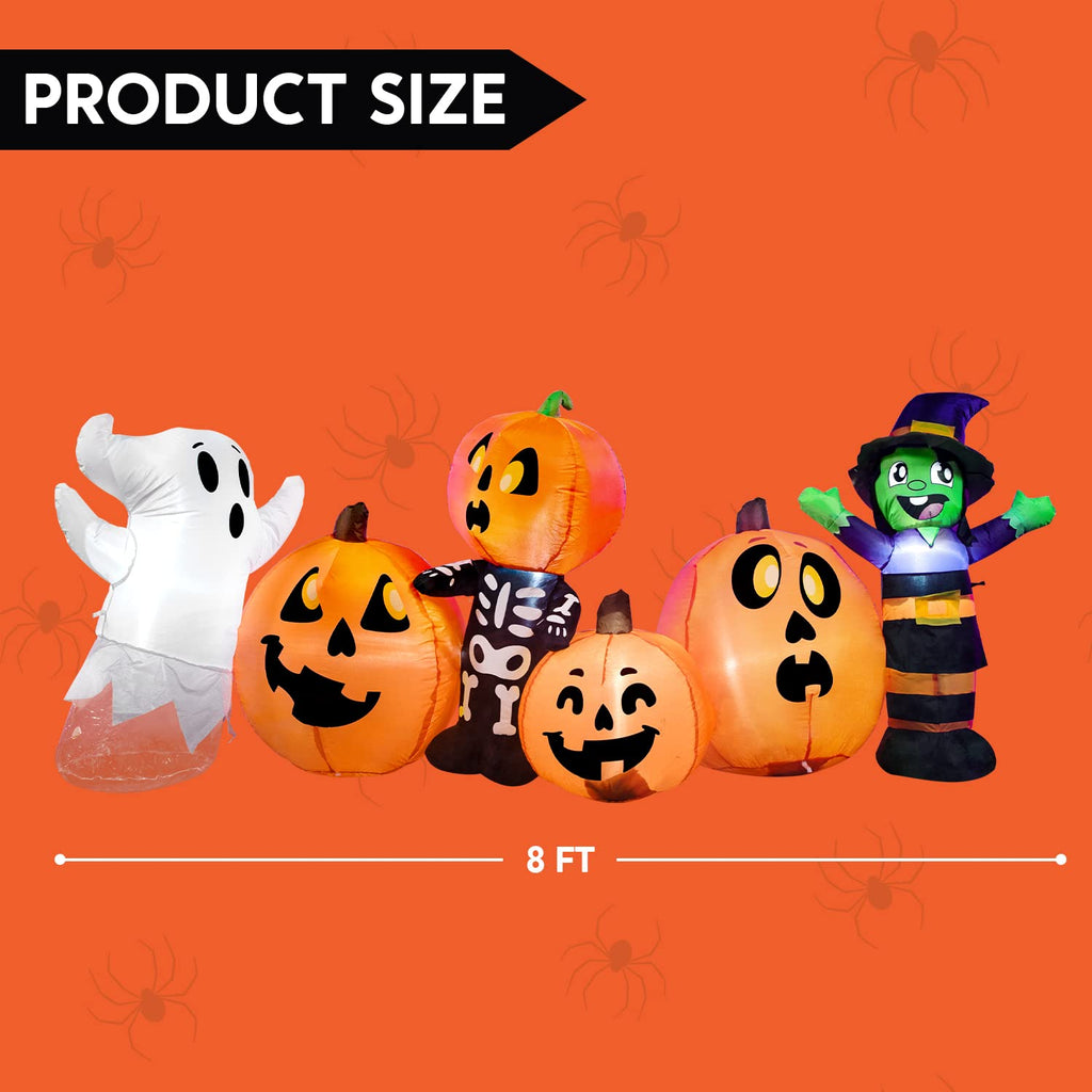 8 ft Inflatable Halloween Decoration with LEDs F460