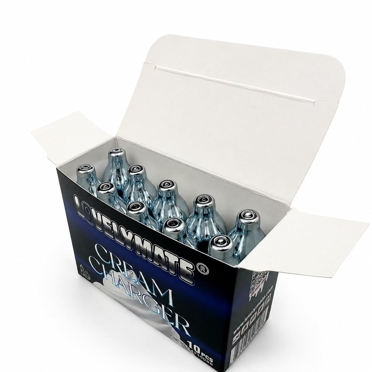 8g Whipped Cream Charger 10 Pack Stainless Steel J73407