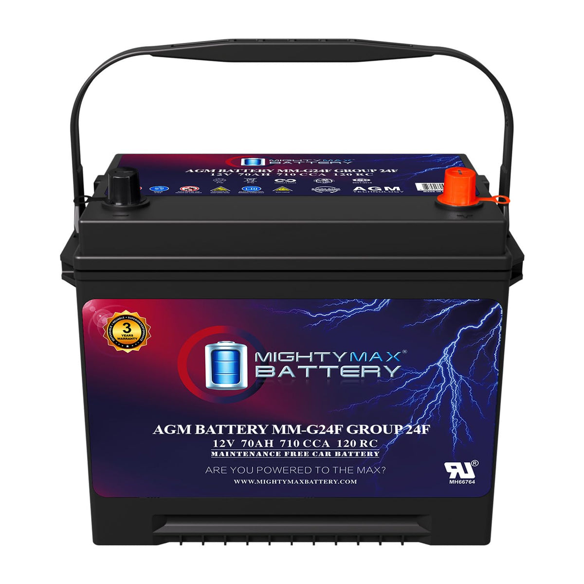 12V 70Ah AGM Replacement Battery Q693