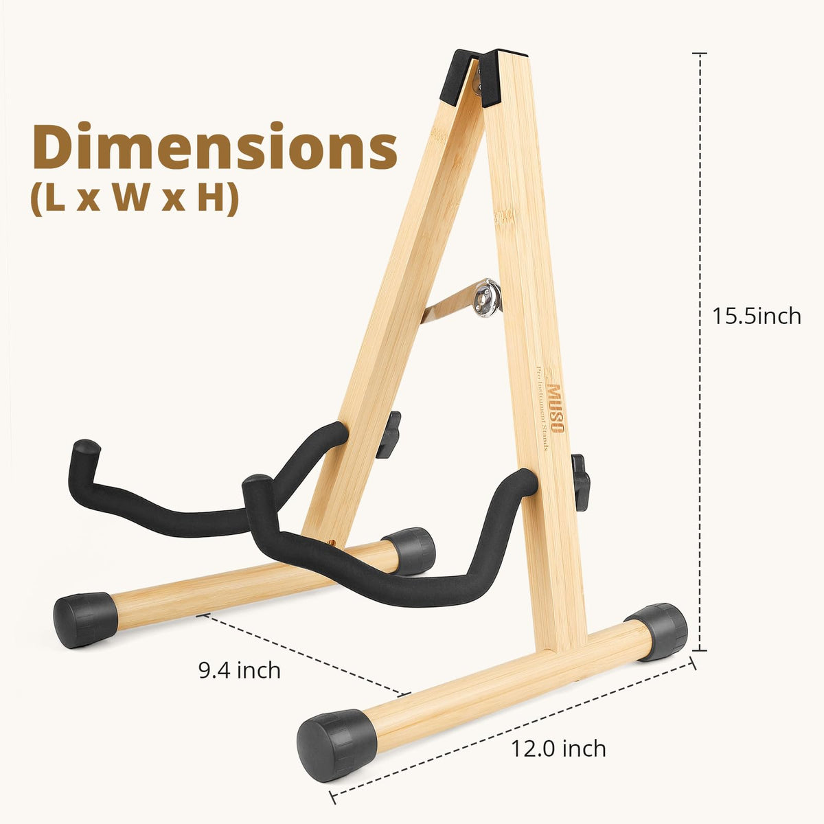 Foldable Wood Guitar Stand Z6088