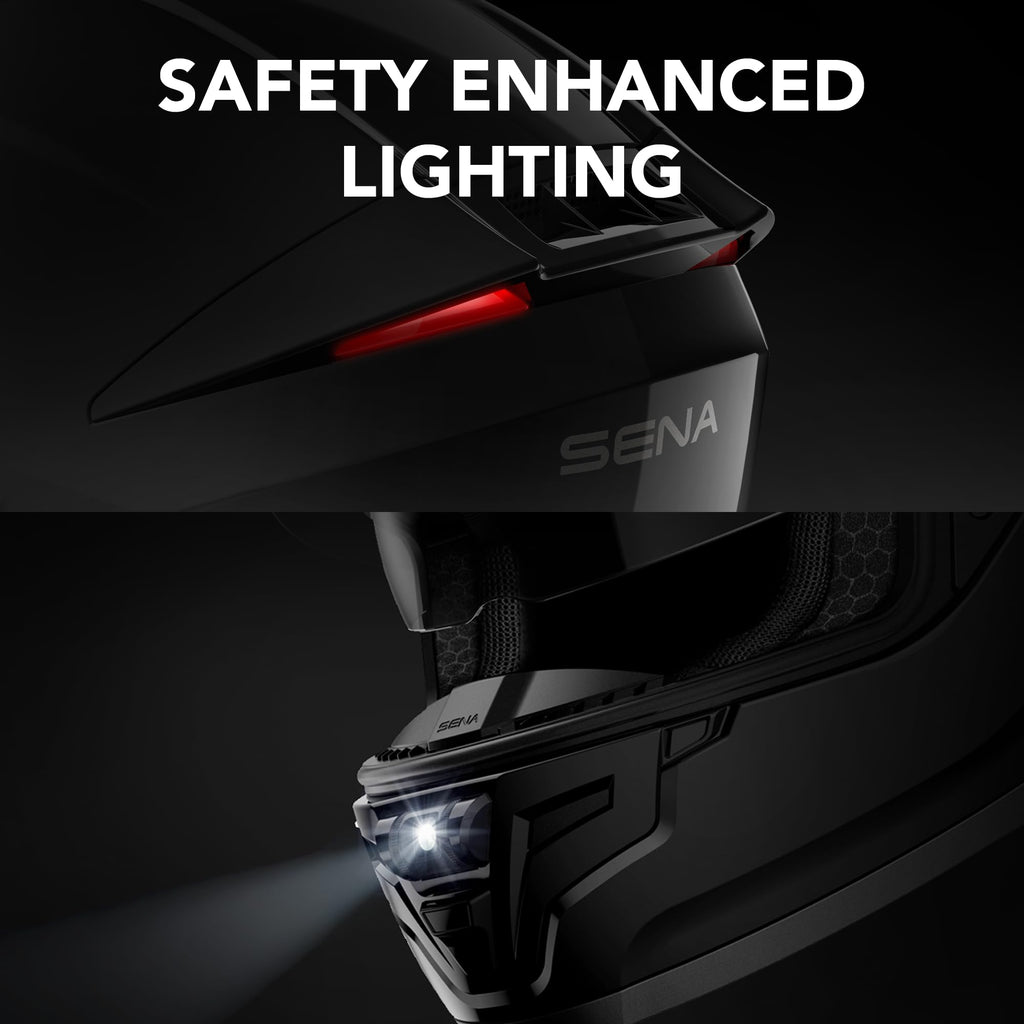 Full Face Smart Motorcycle Helmet with Integrated Communications Q666154
