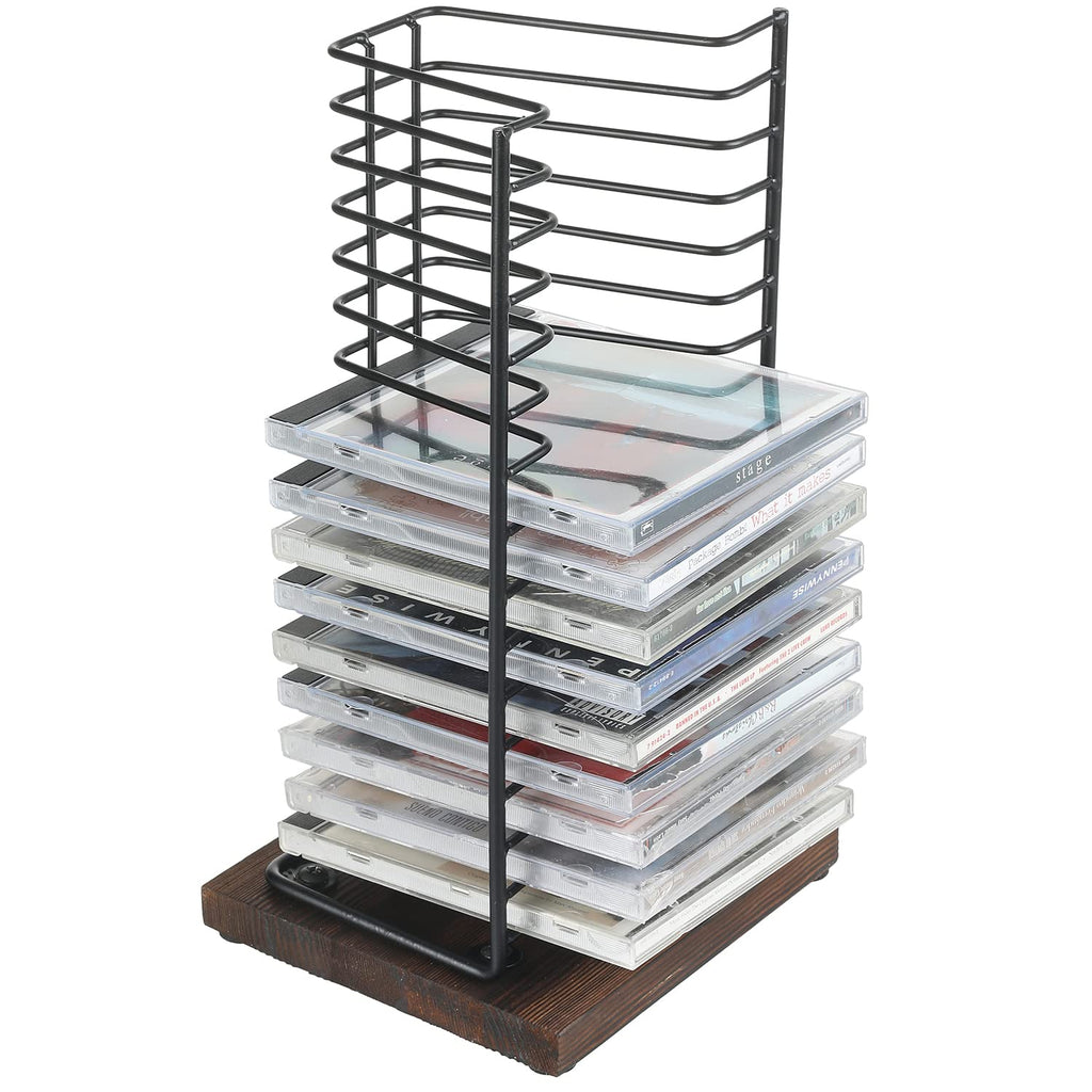 Black Metal CD Storage Rack C592