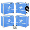 4 Pack Acrylic Case with Magnetic Lid J562363