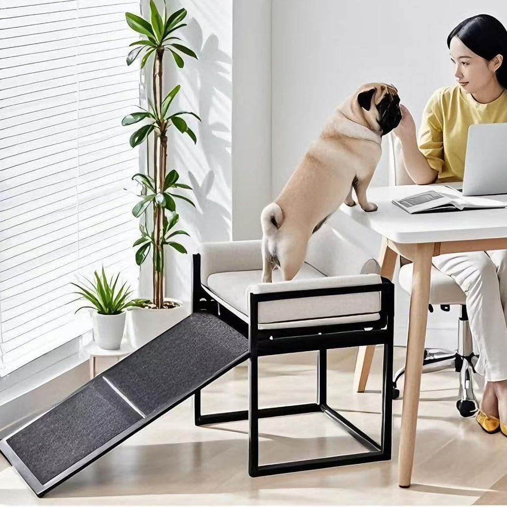 Extra Wide Non Slip Dog Stairs with Wheels V7738